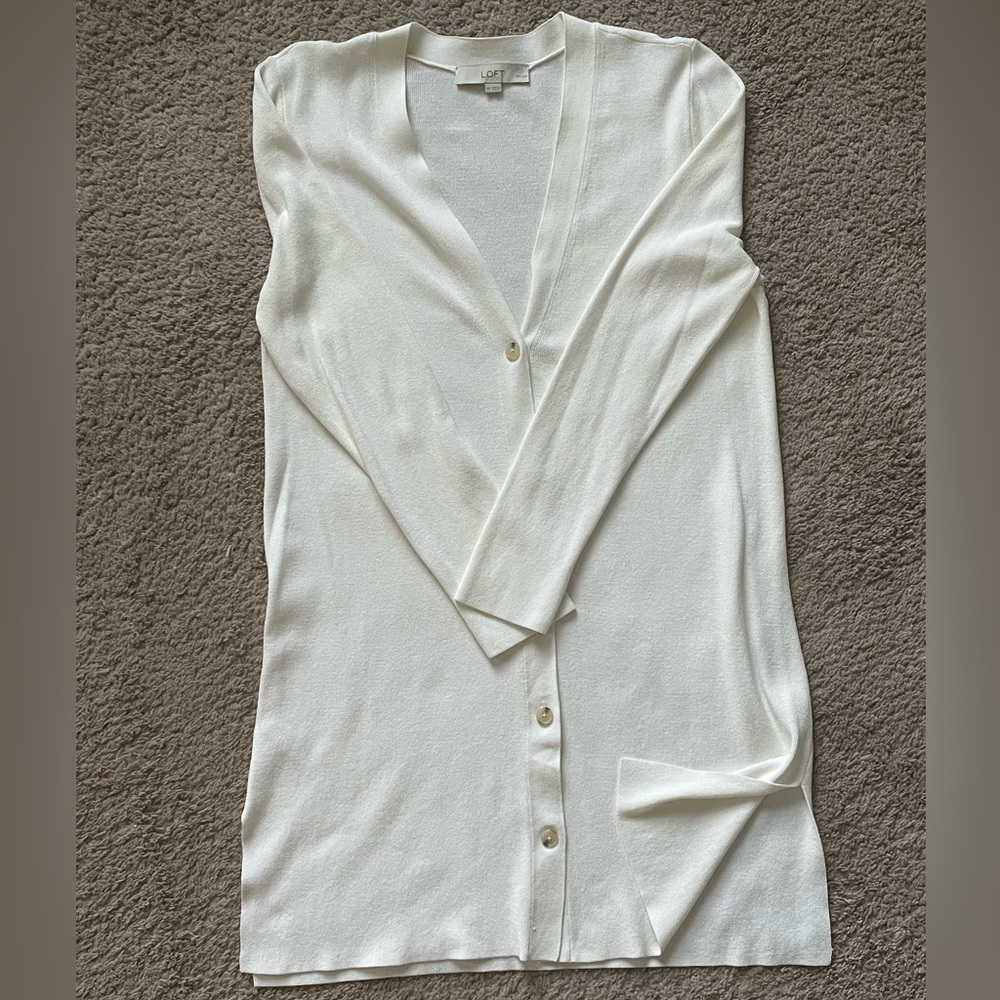 Loft Long Split Side Cardigan - Picture 3 of 5